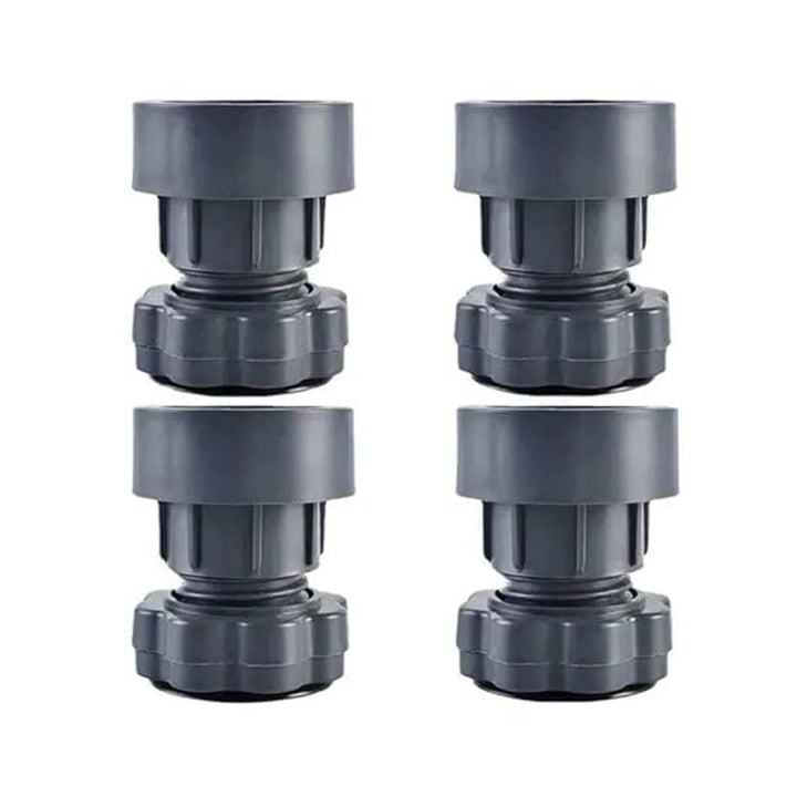 Plastic Washing Machine Vibration Feet , Adjustable Highly Non-Slip Support Anti Vibration Walk  Shock Absorber Noise Cancelling Furniture Lifting Base (4 Pcs Set) Your Brand