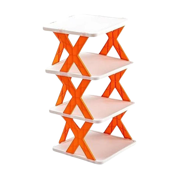 4 LAYER SHOES STAND, SHOE TOWER RACK SUIT FOR SMALL SPACES, CLOSET, SMALL ENTRYWAY, EASY ASSEMBLY AND STABLE IN STRUCTURE, CORNER STORAGE CABINET FOR SAVING SPACE Your Brand