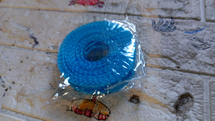 3 Meter Anti-Slip Clothesline Rope - Nylon, Hooks, Indoor/Outdoor Your Brand