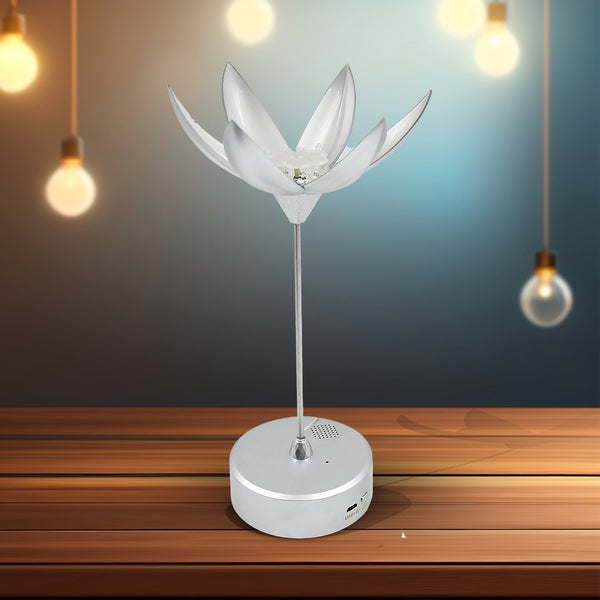 Lotus Flower Lamp with Music, Touch Open and Close, USB Rechargeable (1 Pc / Only One Color) Your Brand