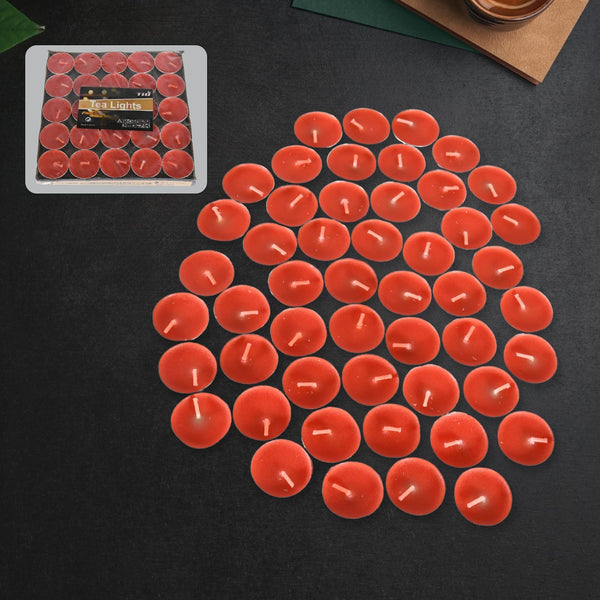 Tealight Candles Set, Smokeless Candles, Tealight Diwali Candles for Diwali, Home Decor, Decoration, Party, Festivals for Mood Dinners Parities Home Decoration Wedding Candle (50 Pcs set) Your Brand