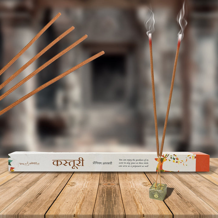 Premium Incense Sticks / Agarbatti for Everyday Use for Home, Office, Meditation and Pooja for Puja, &amp; Other Festive Occassions, Agarbatti (10 Pcs Sticks / 40 Cm / Stand not included / Mix Flavor) - TezCart