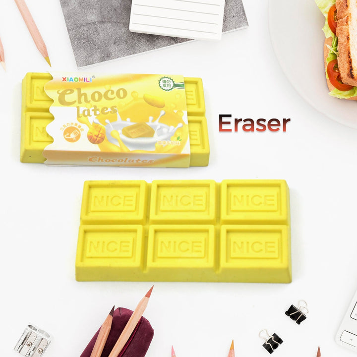 Chocolate Shaped Erasers for Kids - Soft Erasers for School & Office Your Brand