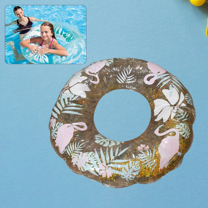 Swim Ring, For children, Conveniently Portable, Feathers, Swimming Ring, For Water Play, For Beaches, Swimming, Summer Vacation, Outdoor Swimming Beach children Pool Water Fun Toys (1 Pc) Your Brand
