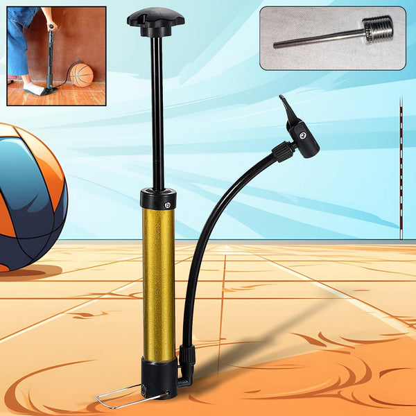 Mini Hand Air Ball Pump With 1 Pin, Metal Portable High Pressure Air Pump Mini Basketball Inflator for Balls, Basketball, Soccer, Volleyball, Football, Inflatable, and More (1 Pc) Your Brand