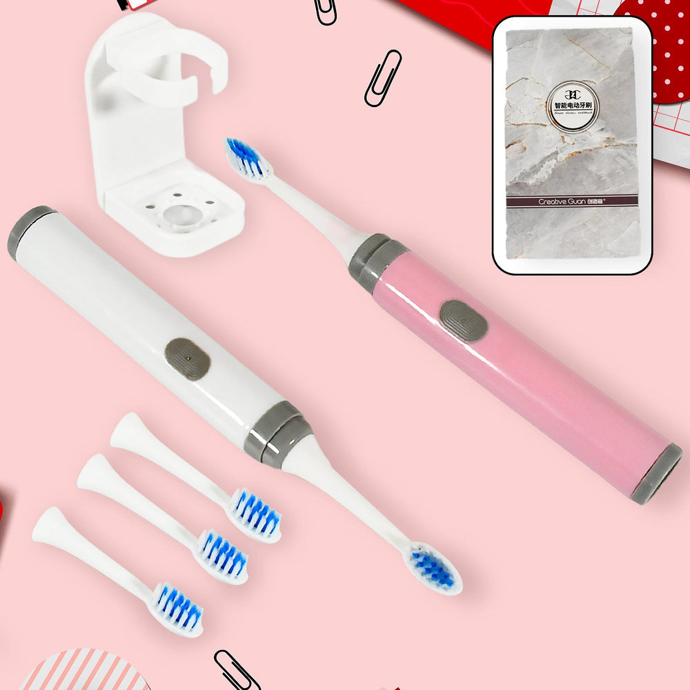 Adult Waterproof Electric Toothbrush Strong Sonic Charging with 4 Toothbrush Head and a toothbrush holder Your Brand