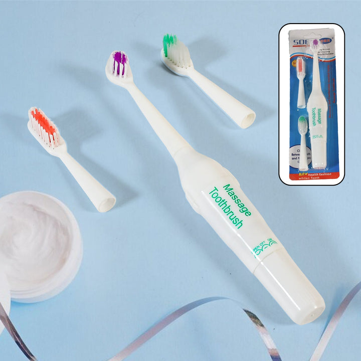 ELECTRIC TOOTHBRUSH FOR ADULTS AND TEENS, ELECTRIC TOOTHBRUSH BATTERY OPERATED DEEP CLEANSING TOOTHBRUSH (Battery Not included) - TezCart