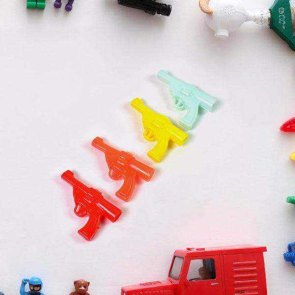Gun Shape Pencil Top For Kids Office, Small Gun Toy (1 Pc / Mix Colour & Design) - TezCart