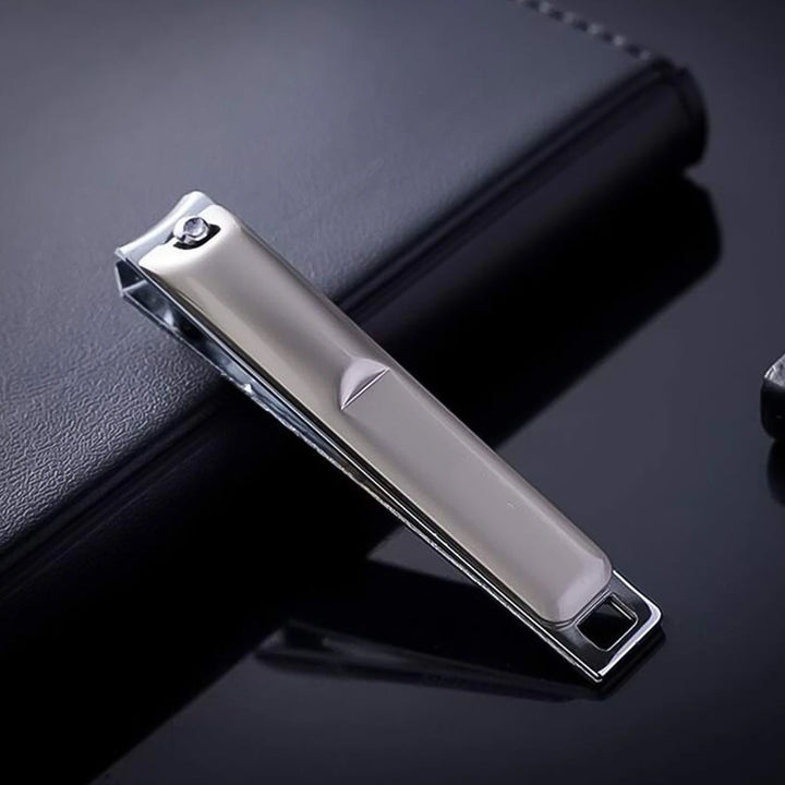 Stainless Steel Folding Portable Large Nail Clippers with Nail File (1 Pc / Mix Design) - TezCart