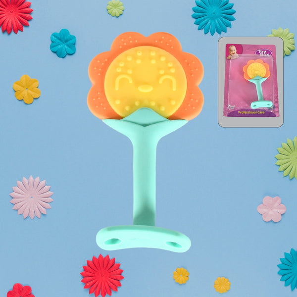 Baby Silicone Teether, Fruit Teether for Toddlers,100% Food Grade Silicone Teether, Non-Toxic & Latex Free Suitable for Kids Above 3 Months Sunflower, Moon Shape(1 Pc) Your Brand