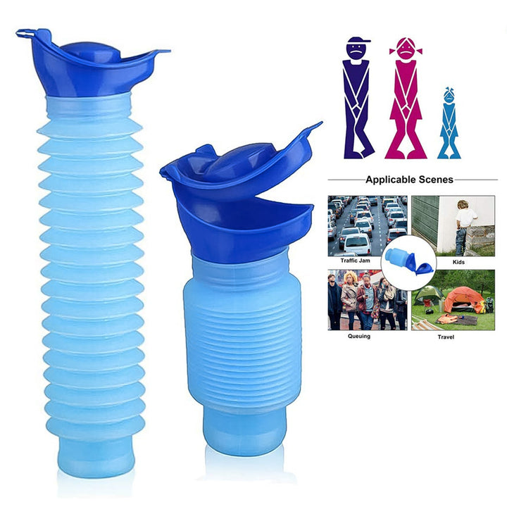 Urinal Foldable Portable Wee Bottle (750 ML / 1 Pc) your brand
