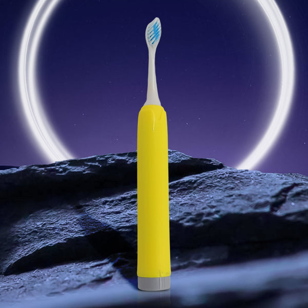 Adult Waterproof Electric Toothbrush 1 Head Battery Operated Toothbrush (1 Pc / Battery Not Included / Mix Color) - TezCart