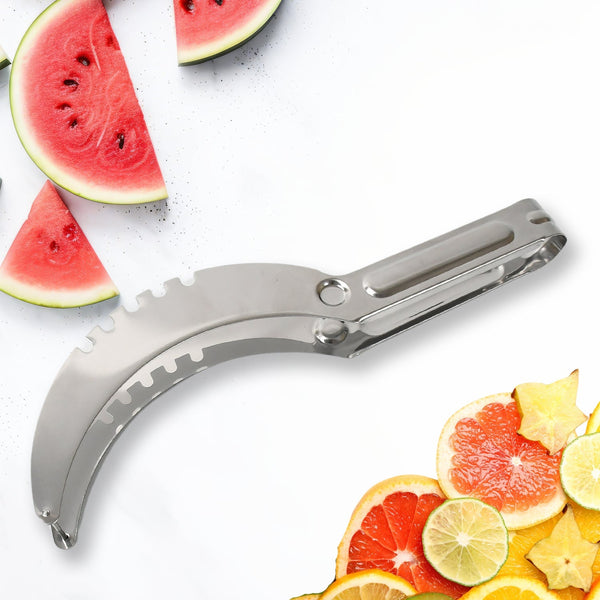 3in1 Stainless Steel Watermelon Cantaloupe Slicer Knife, Corer Fruit, Vegetable Tools Kitchen (1 Pc) Your Brand
