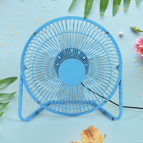Big USB Table Desk Personal Metal Electronic Fan, Compatible with Computers, Laptops, Student Dormitory, Suitable For Office, School Use (1 Pc) Your Brand