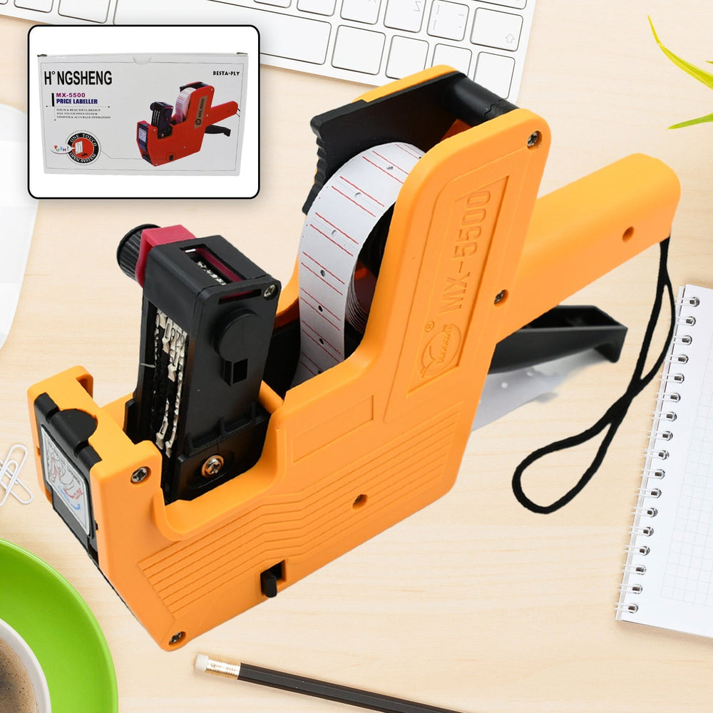 HAND HELD PLASTIC 8 DIGITS PRICE LABEL TAG GUN WIDELY USED IN DEPARTMENTAL STORES AND MARKETS FOR PRICE TAGGING AMONG CUSTOMERS. Your Brand