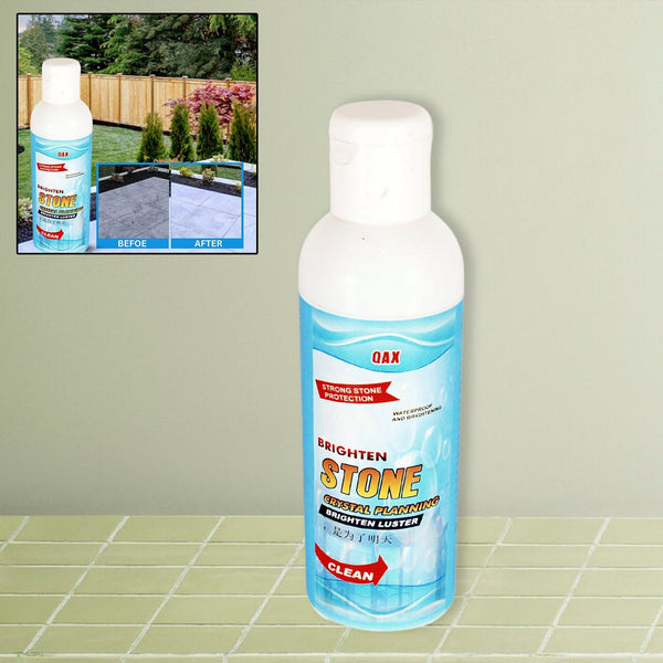 Stone Stain Remover Cleaner, Stone Crystal Plating Agent, Marble Stone Cleaner Polishes, Crystal Plating for Kitchen, Patio, Backyard Marble Cleaner and Polish (75 ML Approx / 1 pc) Your Brand