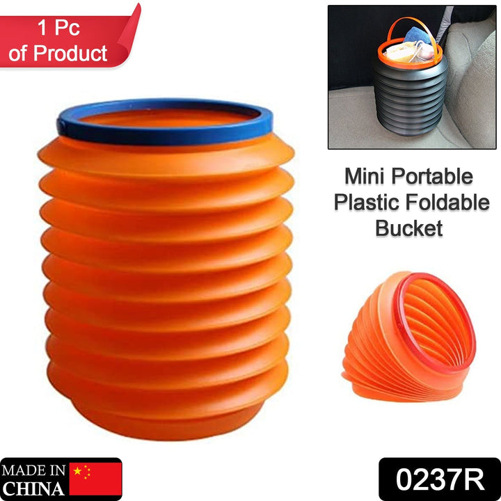 Foldable Storage Bucket, Water Container & Dustbin Multiuse Bucket For Home, Car & Kitchen Use Bucket - TezCart