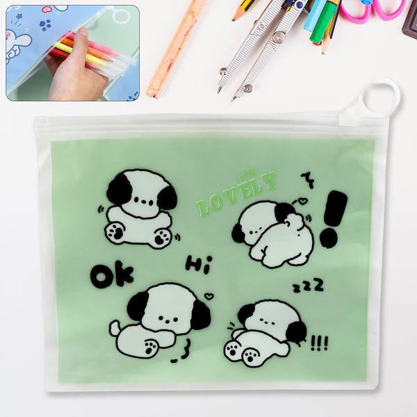 Reusable Multipurpose Pouch Pen Stationary Case Travel, Boys & Girls Pouch with Zip for Travel, School, Stationary (1 Pc/ Mix Design) Your Brand