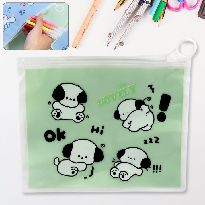 Reusable Multipurpose Pouch Pen Stationary Case Travel, Boys & Girls Pouch with Zip for Travel, School, Stationary (1 Pc/ Mix Design) Your Brand