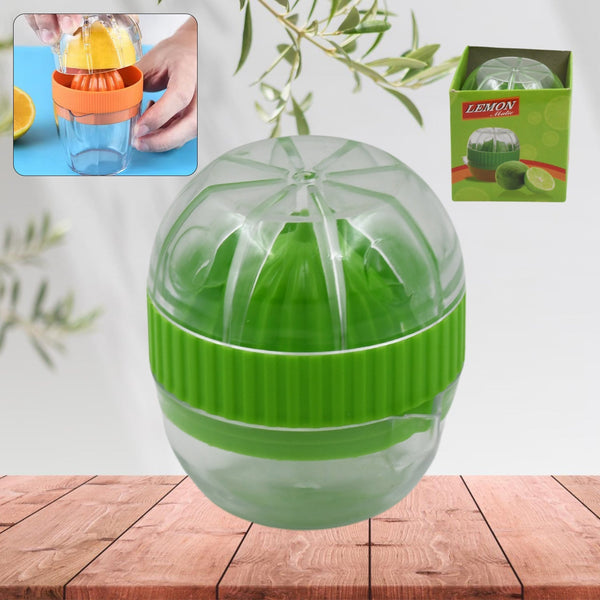 Manual Drink Orange Lemon Citrus Lime Fruit Juice Juicer Squeezer, BPA Free, Press & Pourer With Lid Plastic Manual (1 Pc) Your Brand