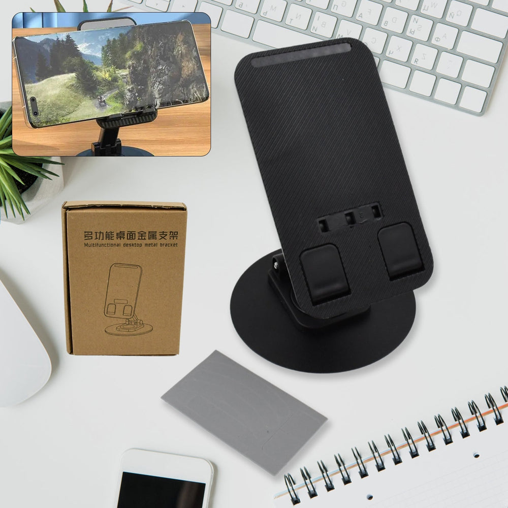 Mobile Holder Rotating Foldable Stand Height Angle Adjustable Phone Holder Stand Portable Mobile Stand for Desk with All Mobile Phones (1 Pc) Your Brand