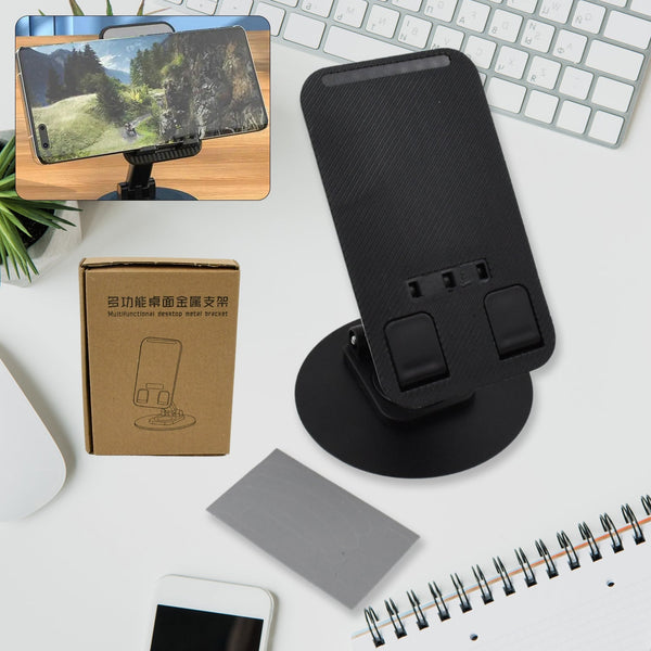 Mobile Holder Rotating Foldable Stand Height Angle Adjustable Phone Holder Stand Portable Mobile Stand for Desk with All Mobile Phones (1 Pc) Your Brand