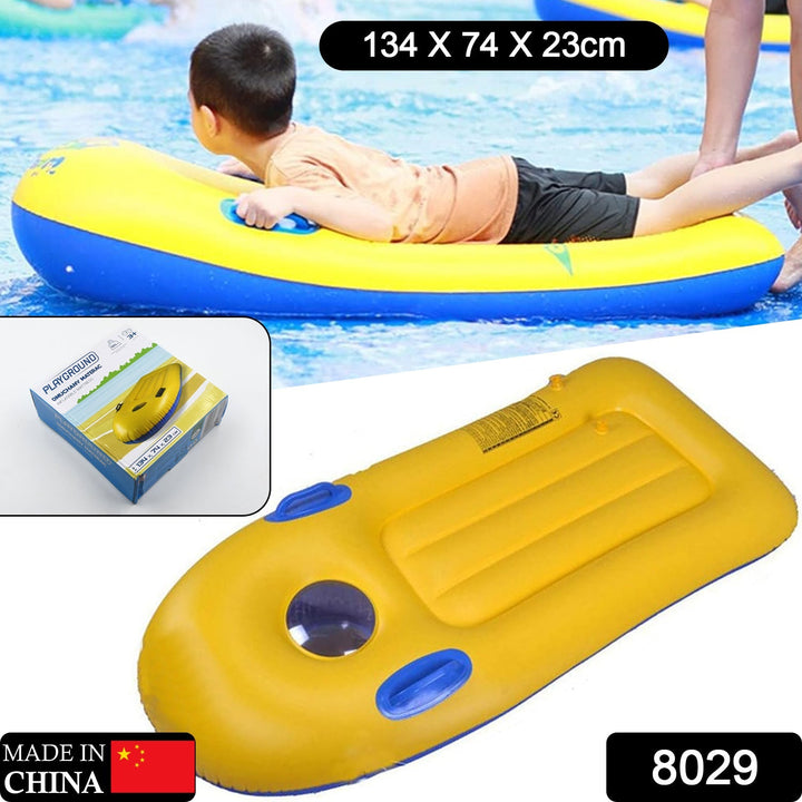 Inflatable Surfboard for Kids, Inflatable Bodyboard for Children with Handles, Portable Surfboard for Children, Outdoor Pool, Beach Floating Mat Pad Water Fun Your Brand