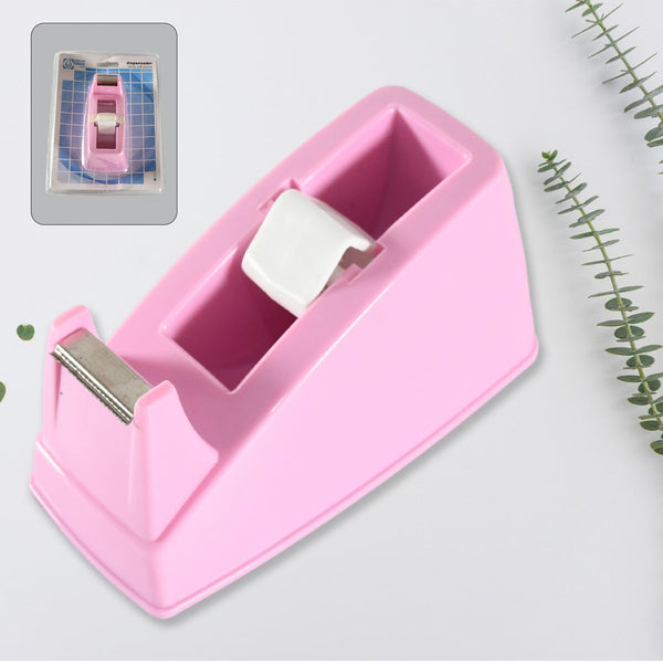 Plastic Tape Dispenser Cutter for Home Office use, Tape Dispenser for Stationary, Tape Cutter Packaging Tape School Supplies (1 pc / 300 Gm) Your Brand
