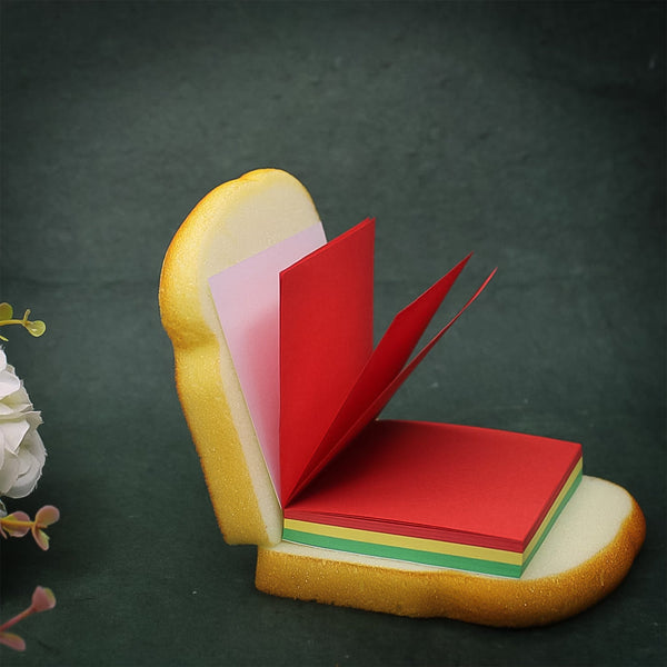 Sandwich Shaped Note  /  Sticky Notes  /  Memo Notes, Unique Mini Notes (Multicolor) - TezCart