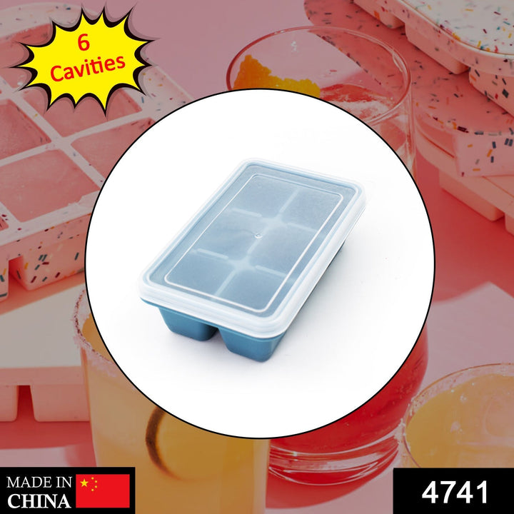 6 Grid Silicone Ice Tray used in all kinds of places like household kitchens for making ice from water and various things and all. Your Brand