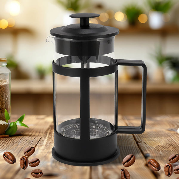 Coffee and Tea maker, Coffee Maker Glass Stainless Steel Coffee Press Glass Teapot for Camping Travel Gifts kitchen tools (Approx 350ml) Your Brand