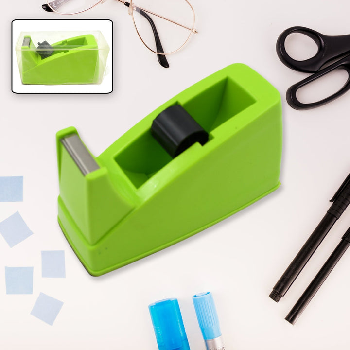 Plastic Tape Dispenser Cutter for Home Office use, Tape Dispenser for Stationary, Tape Cutter Packaging Tape School Supplies (1 pc / 515 Gm) Your Brand