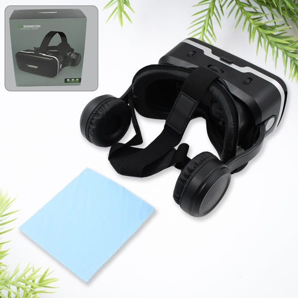 3D / HD VR Glasses Virtual Reality Goggles Headset for iOS for Android Smartphone VR Goggles-For 3D VR Movies Video Games with Headphones (1 Pc) Your Brand