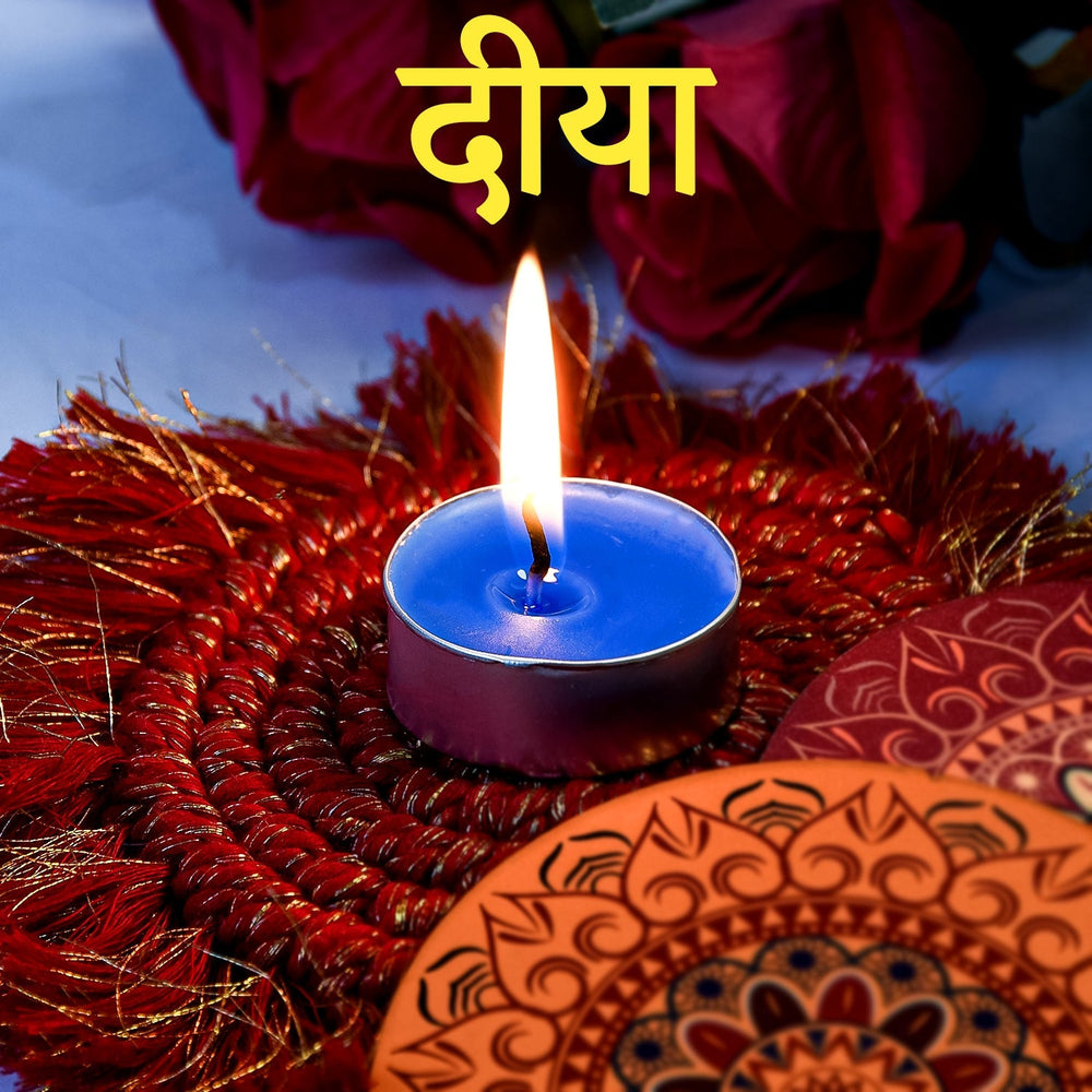 Tealight Diwali Candles for Home Decoration Smokeless Candles for Decorations Long Burning for Mood Dinners Parities Home Decoration Wedding Candle (1 Pc / Mix Color) Your Brand