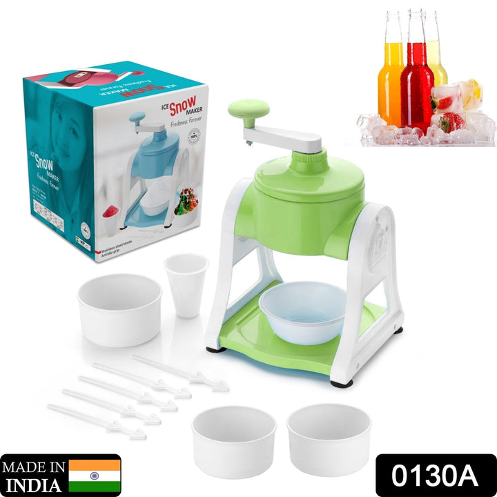 Ice Gola Maker Ice Snow Maker Machine | Ice Crusher | Indoor Outdoor Manual With Steel Blade & Antislip Grip Your Brand