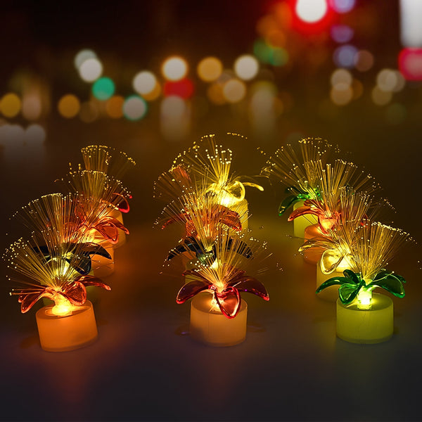 Fiber Optic Light, Mini Color Change LED Table Centerpieces, Light Up Candle - Pack of 12 Your Brand