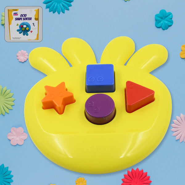 octo Shape sorter Toy Game That Make Your Kid's brain Sharp, Increase Grasping And Sorting Power Education Learning For Girls & boy, Gift Product (1 Pc)  Your Brand