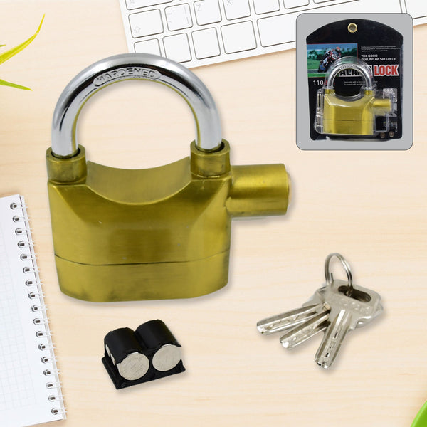 Security Alarm Metallic Lock System with 3 Keys (1 Set / Mix Color) - TezCart