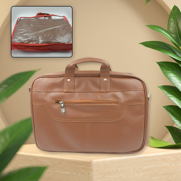 Multipurpose Bag, Shoulder Side Bag Office Laptop Faux Leather Executive Formal Laptop & MacBook Messenger / Office / Travel / Business / Shoulder / Hand / Sling Bag for Men Women with Multiple compartments Your Brand