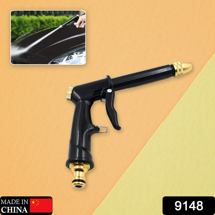 Plastic Body, Metal Trigger & Brass Nozzle Water Spray Gun For Water Pipe | Non-Slip | Comfortable Grip | Multiple Spray Modes | Ideal Pipe Nozzle For Car Wash, Gardening,& Other Uses Your Brand