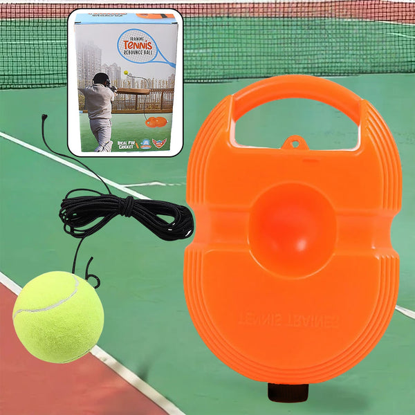 Tennis Trainer Rebound Ball with String, Convenient Tennis Training Gear, Tennis Practice Device Base for Kids Adults Your Brand