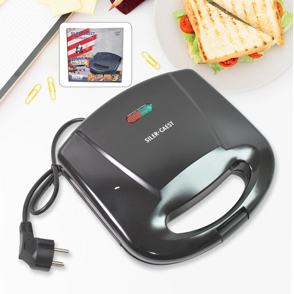Sandwich Maker Makes Sandwich Non-Stick Plates| Easy to Use with Indicator Lights Sandwich toaster Your Brand