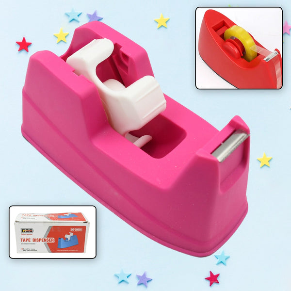 Plastic Tape Dispenser Cutter for Home Office use, Tape Dispenser for Stationary, Tape Cutter Packaging Tape (1 pc / 631 Gm) Your Brand
