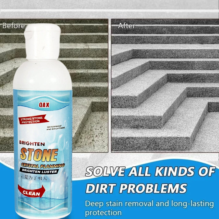 Stone Stain Remover Cleaner, Stone Crystal Plating Agent, Marble Stone Cleaner Polishes, Crystal Plating for Kitchen, Patio, Backyard Marble Cleaner and Polish (75 ML Approx / 1 pc) Your Brand