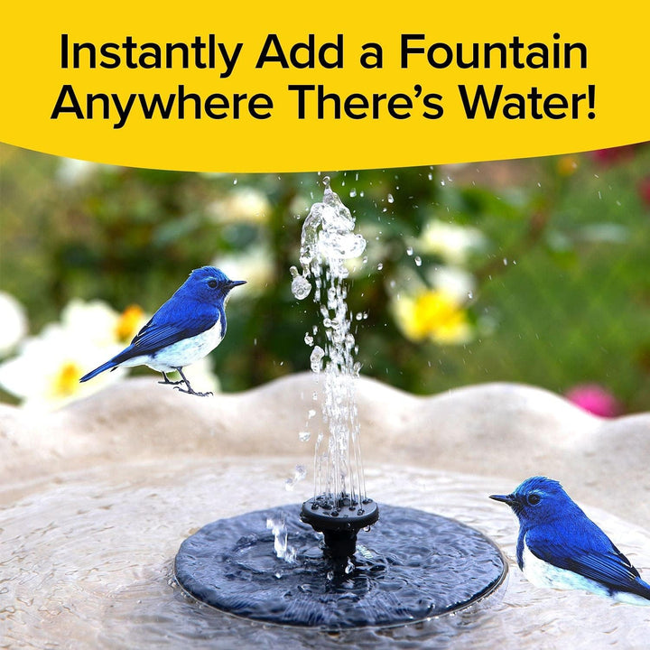 Fast Fountain by Pocket Hose - Solar-Powered - Instantly Adds a Water Feature Virtually Anywhere - 5 Spray Modes - No Installation or Batteries Required - Great for Bird Baths, Pools, Pond & More (1 Pc) Your Brand