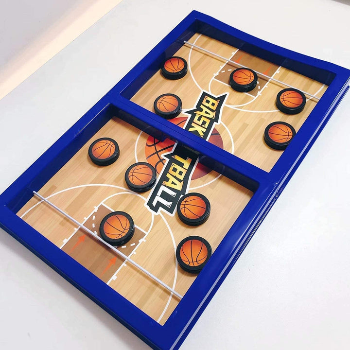 Fast Sling Basketball Puck Game Paced Table Desktop Battle Ice Hockey Game for Adults and Kids Parent-Child Winner Board Games Interactive Toy, Desktop Table Game Your Brand