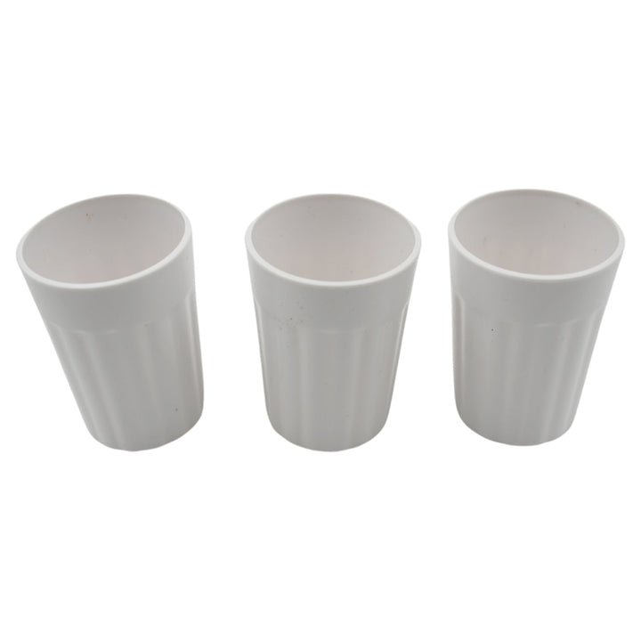 Small Plastic Coffee / Tea Cups Reusable Plastic Cup Mug Lightweight Microwavable Safe Unbreakable Camping Coffee Mugs for Tea Milk Water Juice Tea (3 Pcs Set) Your Brand