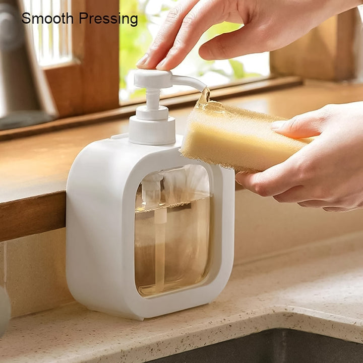 Snap sink Dispenser Plastic Clear Empty Pump Lotion Bottles (1 Set) - TezCart