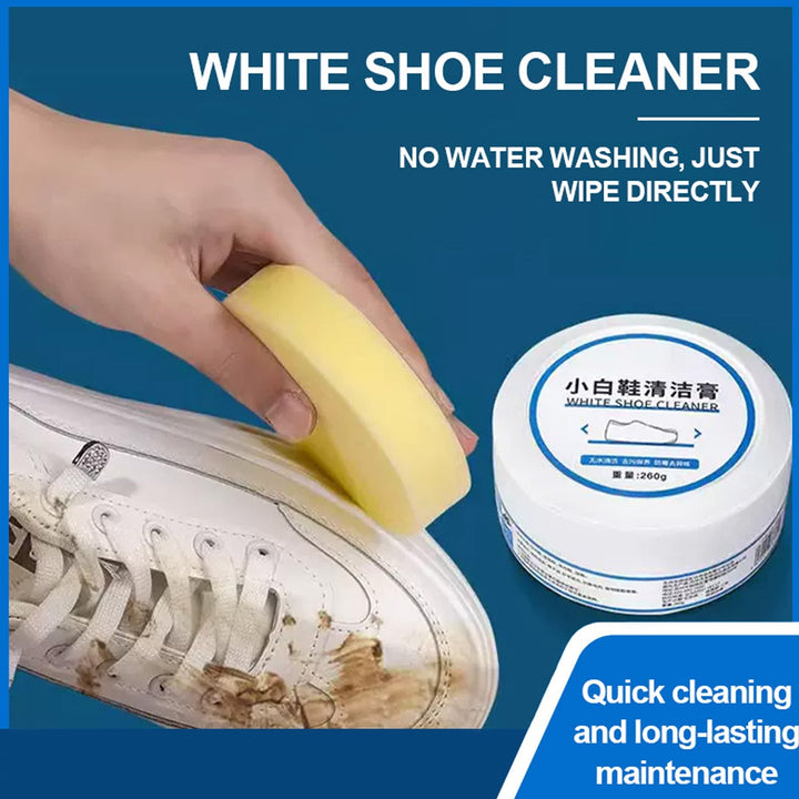 Stain Remover Cleansing Cream for Shoe Polish Sneaker Cleaning Kit Shoe Eraser Stain Remover White Rubber Sole Shoe Cleaner White Shoe Cleaning Cream Stain Remover (260 Gm) Your Brand