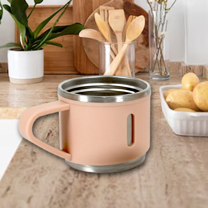 Stainless Steel Vacuum Coffee / Tea Cup, Tea Mug Hot Insulated Double Wall Stainless Steel, Coffee, and Milk Cup with Handle Easy To Carry: Coffee Cup (6 pc) Your Brand